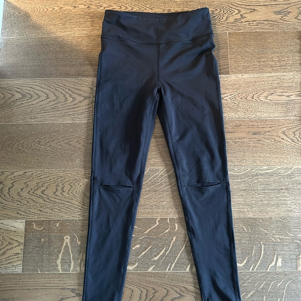 CJLA leggings with knee slits size M